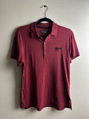 Arsenal FC Womens Polo Shirt Maroon Cannon Official UK 14 US L